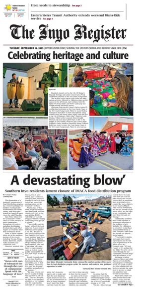 Cover of Inyo Register