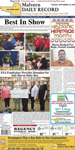 Cover of Malvern Daily Record