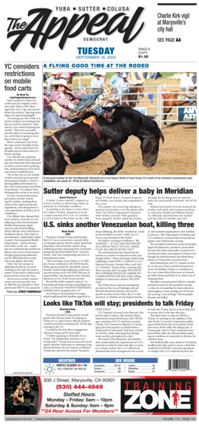 Cover of Marysville Appeal-Democrat    