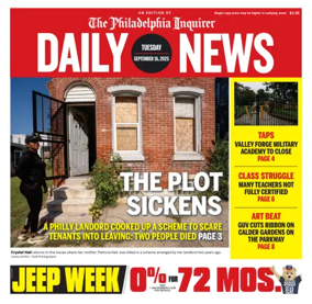 Cover of Philadelphia Daily News