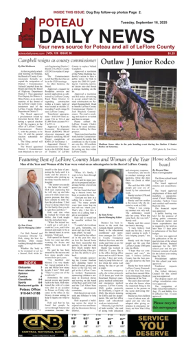 Cover of Poteau Daily News