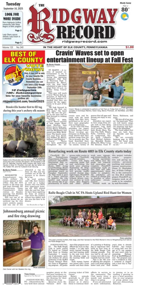 Cover of Ridgway Record