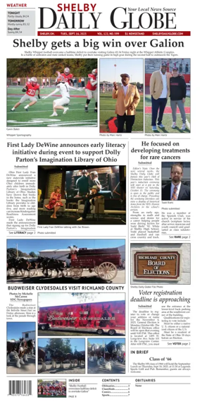 Cover of Shelby Daily Globe