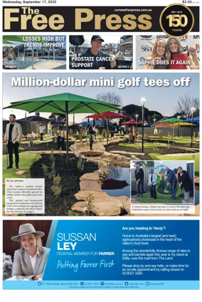 Cover of The Free Press (Corowa)