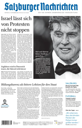 Cover of Salzburger Nachrichten