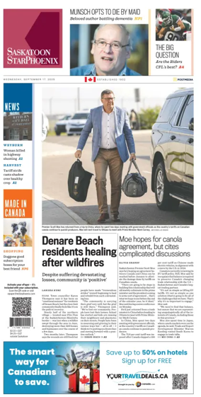 Cover of Saskatoon StarPhoenix