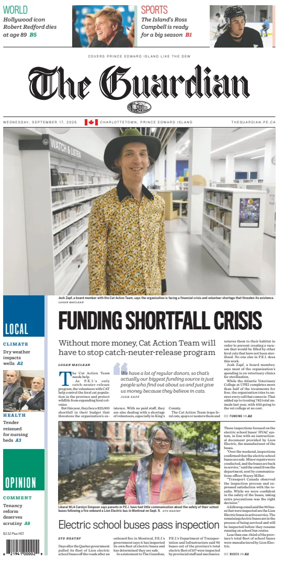 Cover of The Guardian (Charlottetown)