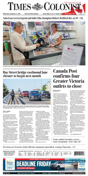 Cover of Times Colonist