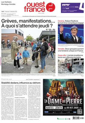 Cover of Ouest France (Les Herbiers / Montaigu)