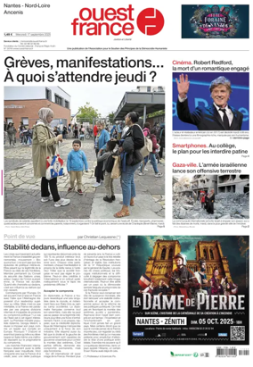 Cover of Ouest France (Nantes / Nord-Loire)