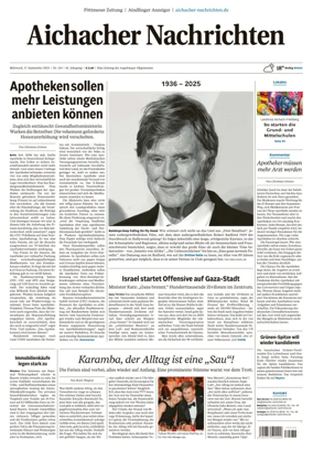 Cover of Aichacher Nachrichten