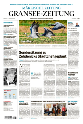 Cover of Gransee-Zeitung