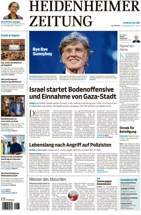 Cover of Heidenheimer Zeitung