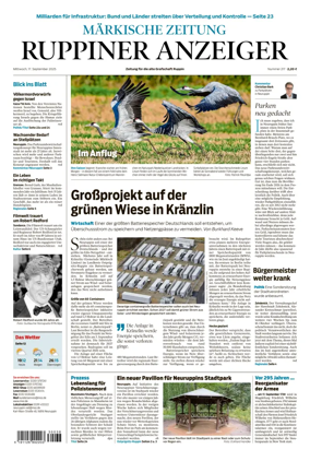 Cover of Ruppiner Anzeiger