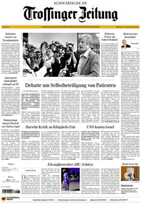 Cover of Trossinger Zeitung