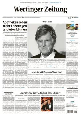 Cover of Wertinger Zeitung