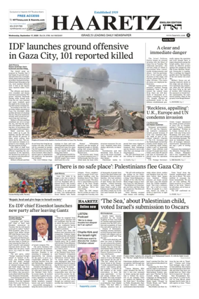 Cover of Haaretz english edition