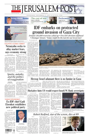 Cover of Jerusalem Post