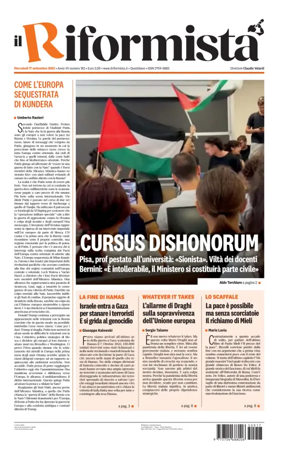 Cover of Il Riformista (Italy)