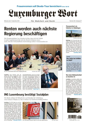 Cover of Luxemburger Wort