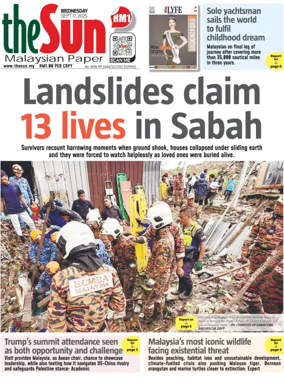 Cover of The Sun (Malaysia)