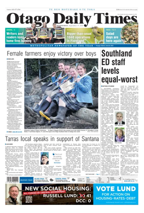 Cover of Otago Daily Times