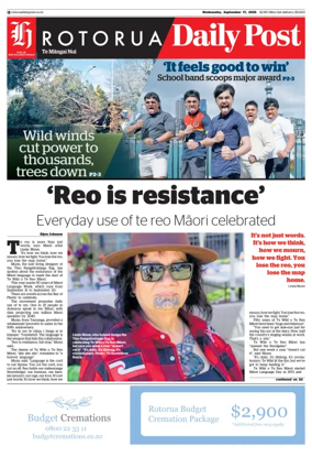 Cover of Rotorua Daily Post