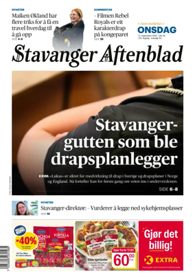 Cover of Stavanger Aftenblad