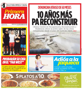 Cover of Primera Hora