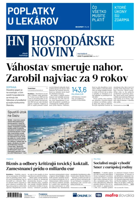 Cover of Hospodárske noviny