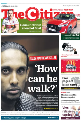 Cover of The Citizen (KZN)