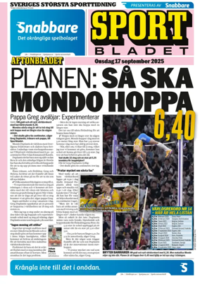 Cover of Sportbladet