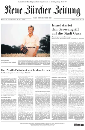 Cover of Neue Zürcher Zeitung