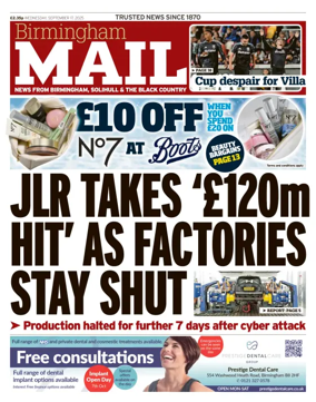 Cover of Birmingham Mail