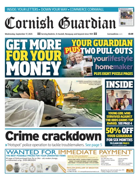 Cover of Cornish Guardian (Newquay & the North Coast)