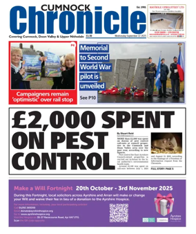 Cover of Cumnock Chronicle