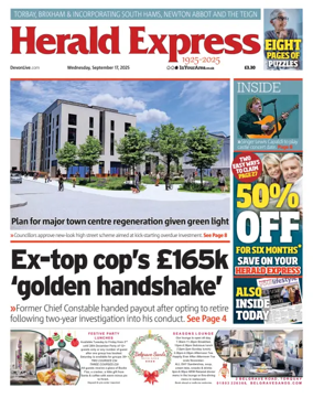 Cover of Herald Express (Torbay, Brixham & South Hams Edition)
