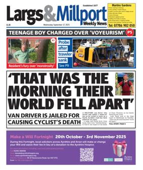 Cover of Largs & Millport Weekly News