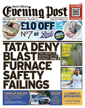 Cover of South Wales Evening Post