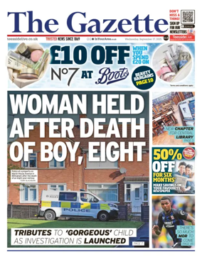 Cover of Teesside Evening Gazette
