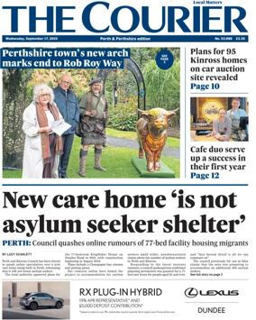 Cover of The Courier & Advertiser (Perth and Perthshire Edition)