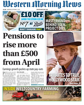 Cover of Western Morning News