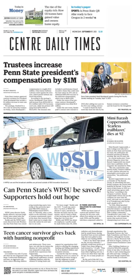 Cover of Centre Daily Times