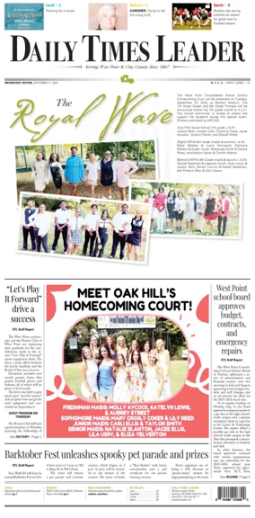 Cover of Daily Times Leader