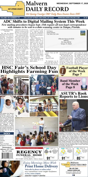 Cover of Malvern Daily Record