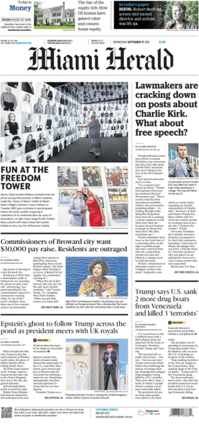 Cover of Miami Herald