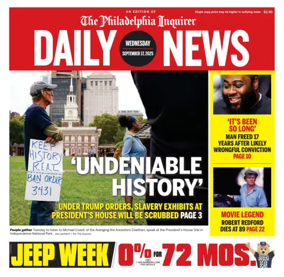 Cover of Philadelphia Daily News