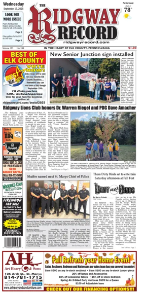 Cover of Ridgway Record