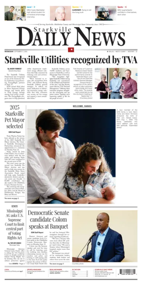 Cover of Starkville Daily News
