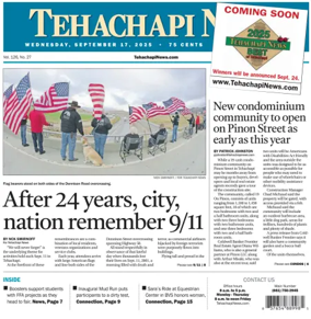 Cover of Tehachapi News